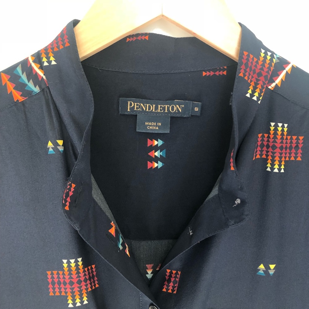 Pendleton Navy Patterned Jumpsuit - image 4
